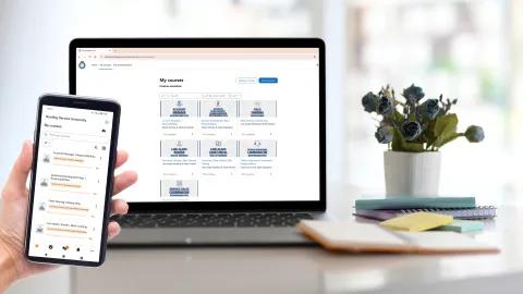 Mobile-friendly training hub on all devices