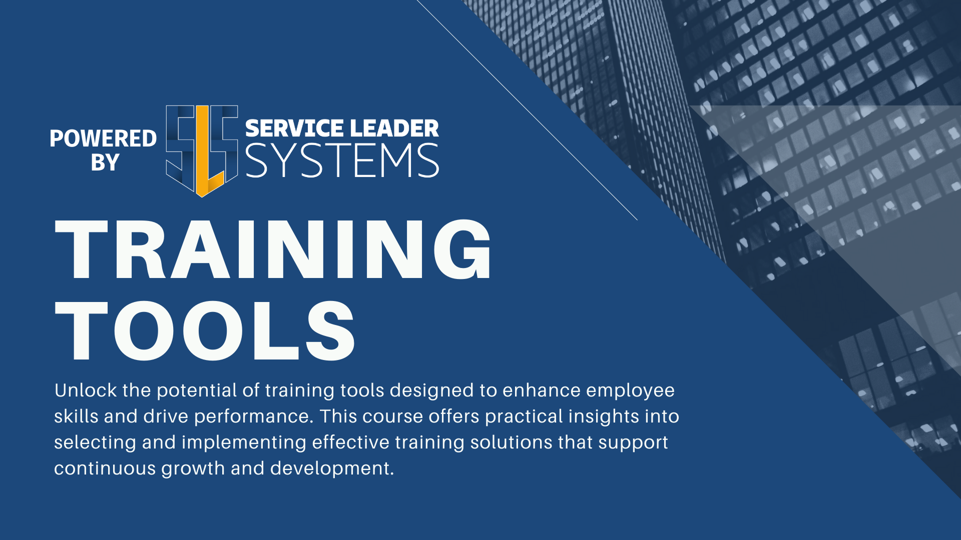 Unlock the potential of training tools designed to enhance employee skills and drive performance. This course offers practica