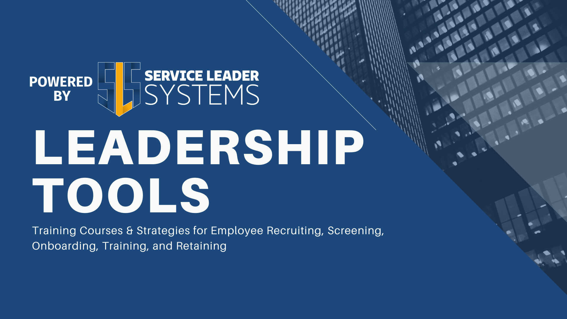 This course focuses on management training & strategies to help them better serve and lead their employees.